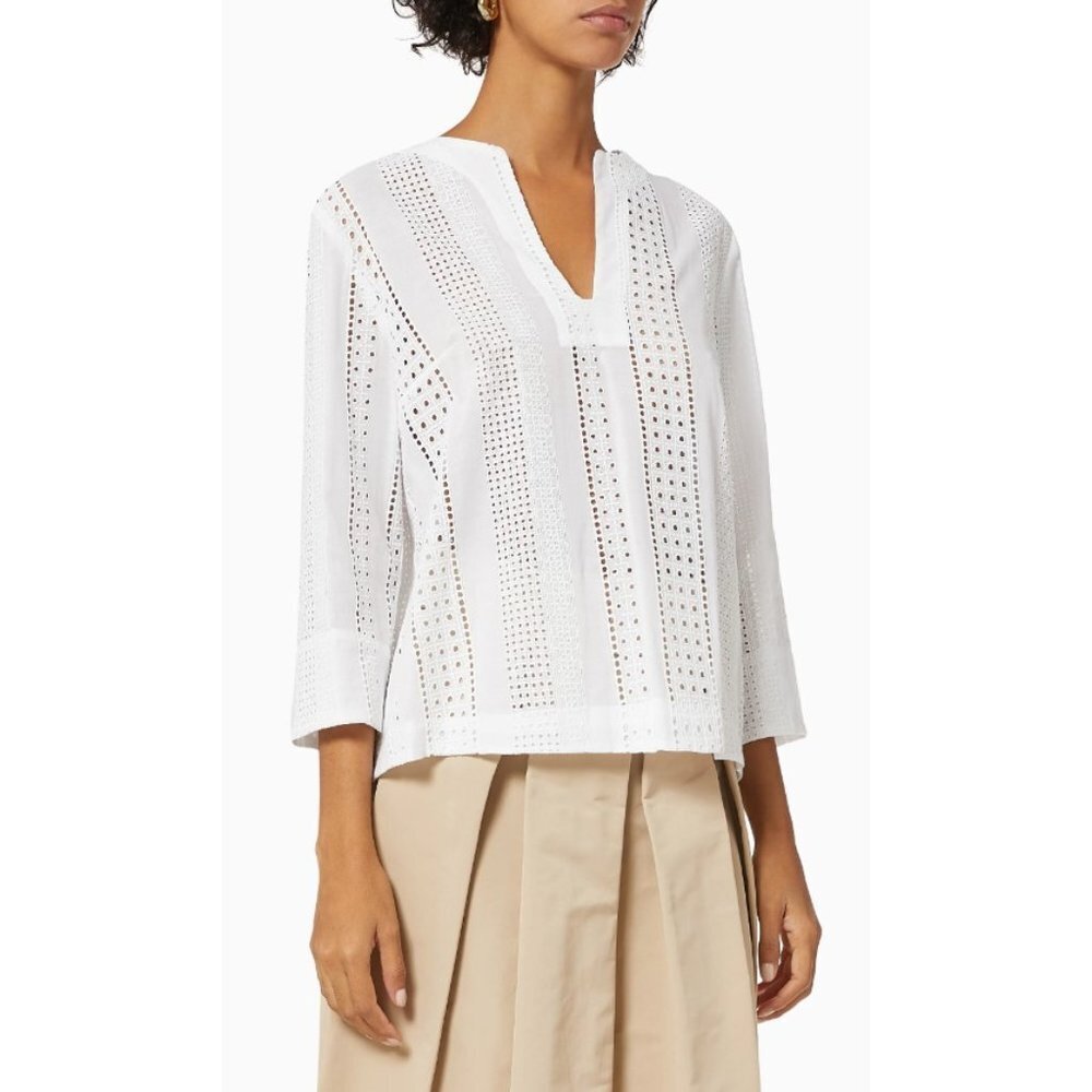 NWT Marella Lena Cotton Muslin Blouse US 4